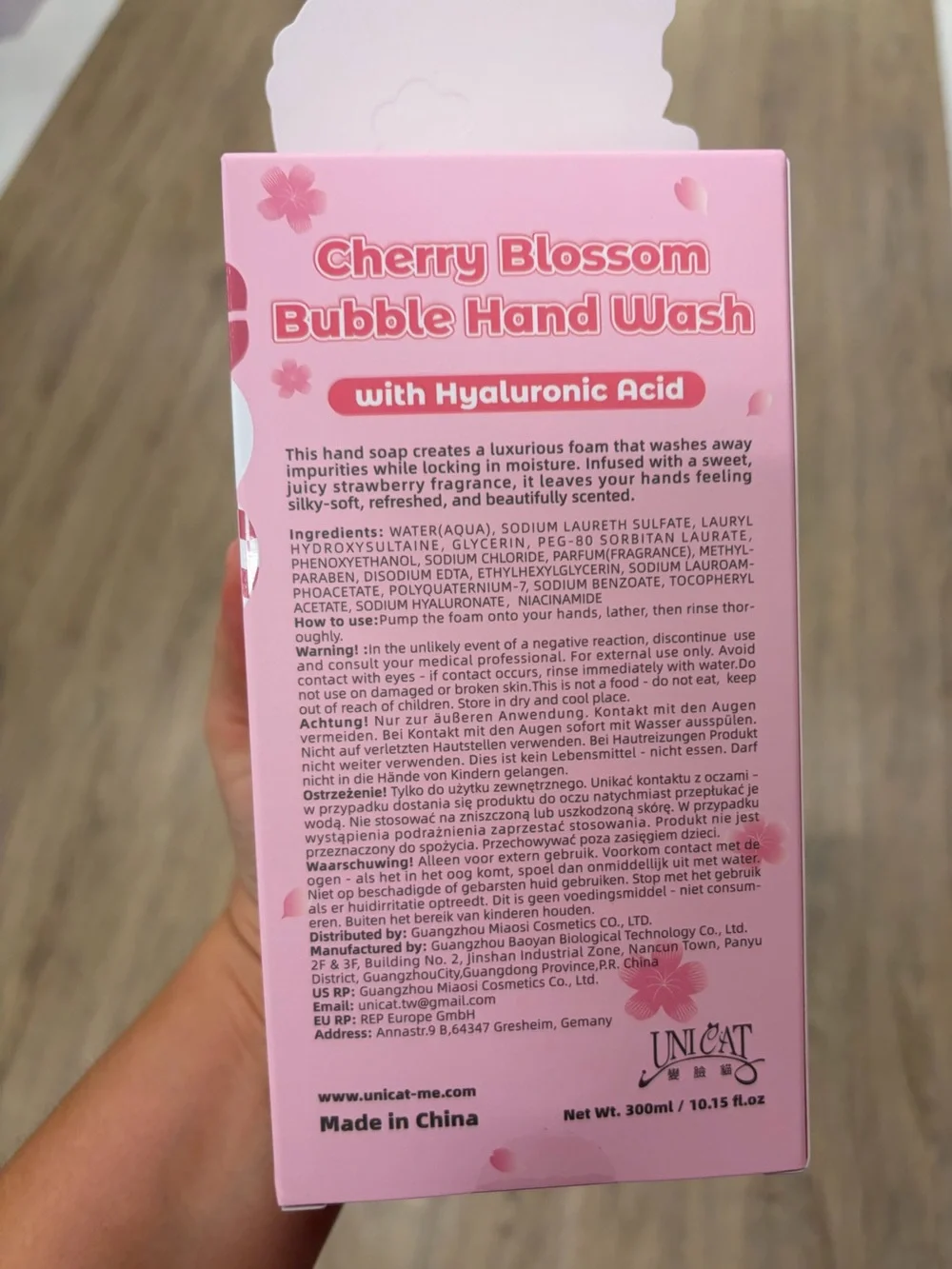 NWT ⚜️💖⚜️ UNICAT Cherry Blossom Bubble Hand Wash